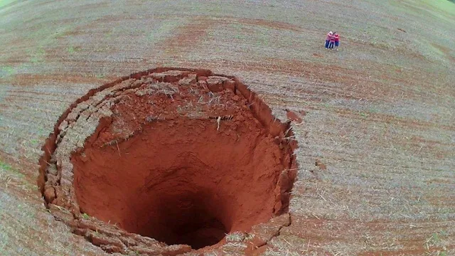 Mysteries Huge Hole Open