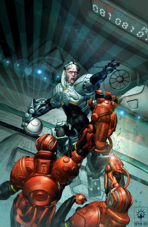 As sombrias ilustrações de ficção científica com toques cyberpunk de Fabio Listrani Fabio Listrani artstation deviantart arte ilustrações ficção científica cyberpunk robôs