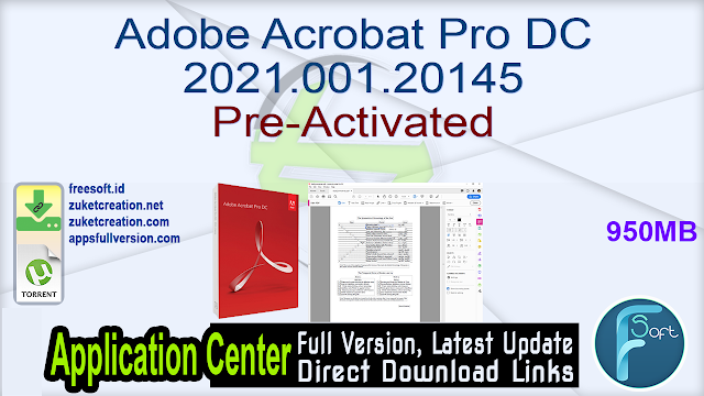 Adobe Acrobat Pro DC 2021 v21.001.20145 + Fix