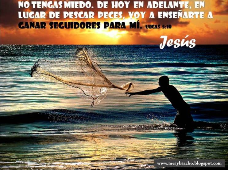 Postales cristianas Jesús quiere que seas un Pescador de hombres