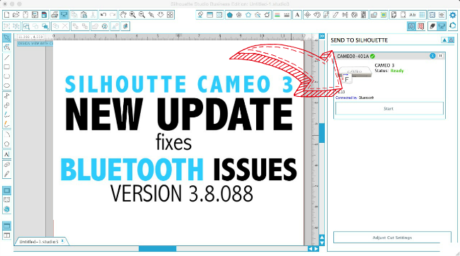 Silhouette CAMEO 3 bluetooth help set up silhouette cameo tutorials