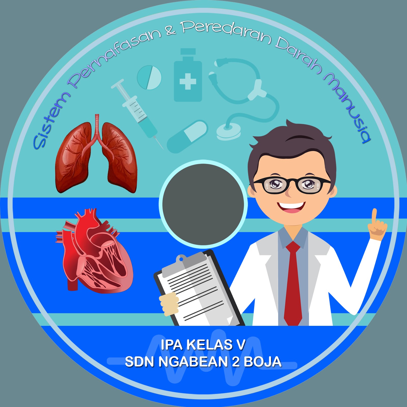 desain label dvd media pembelajaran label dvd