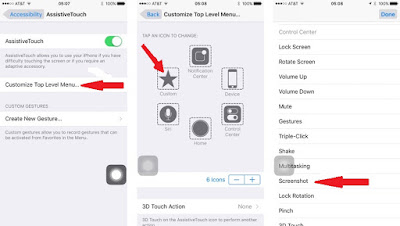 cara screenshot iphone 6 tanpa home button