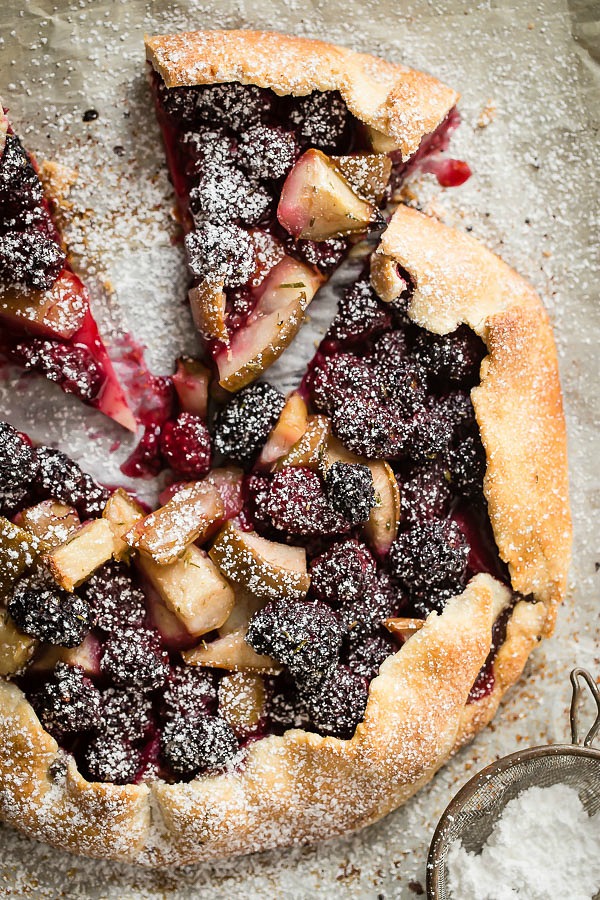 BLACKBERRY AND PEAR GALETTE WITH ROSEMARY BLACKBERRY AND PEAR GALETTE WITH ROSEMARY