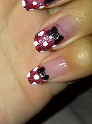 nails minnie mouse nail weird ribbon didn middle because too many want things