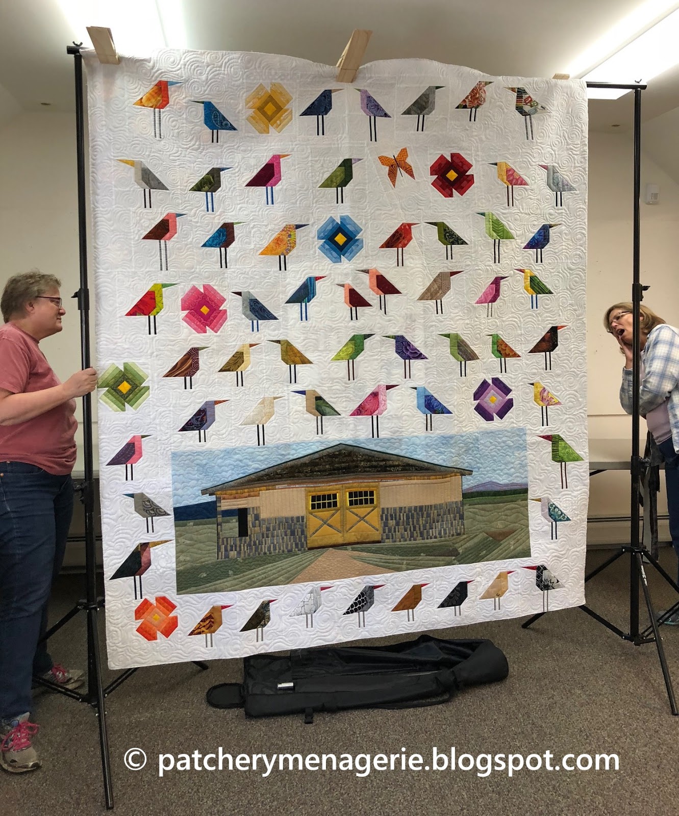 The Patchery Menagerie Colorado Quilt, Quilted