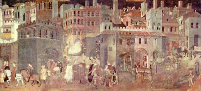 Siena, Buon Governo di Ambrogio Lorenzetti. Foto di www.iltesorodisiena.net