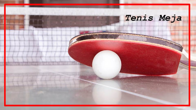 Kliping Olahraga Tenis Meja Sketsa