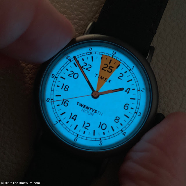 Timex 25th Hour Watch  lume