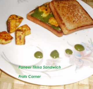 Paneer Tikka Sandwich