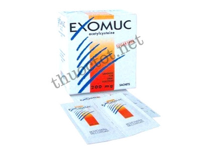 Thuốc long đờm Exomuc 200 mg của Pháp