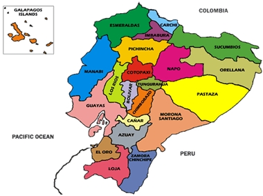 Mapas de Ecuador: Mapa del ecuador actualizado