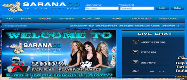 Sarana99 Situs Agen Poker Online Terpercaya Di Indonesia 
