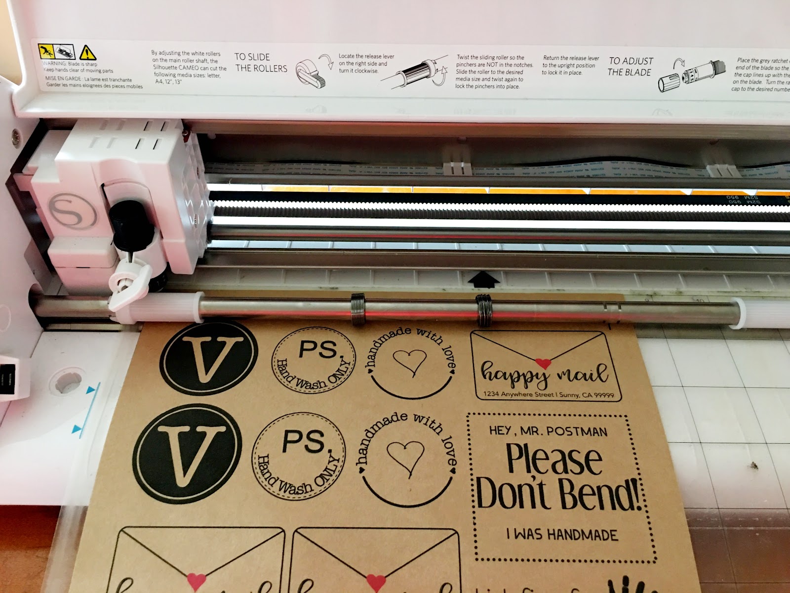 Printable Kraft Paper Sticker Sheets (Free Set of Designs) Silhouette