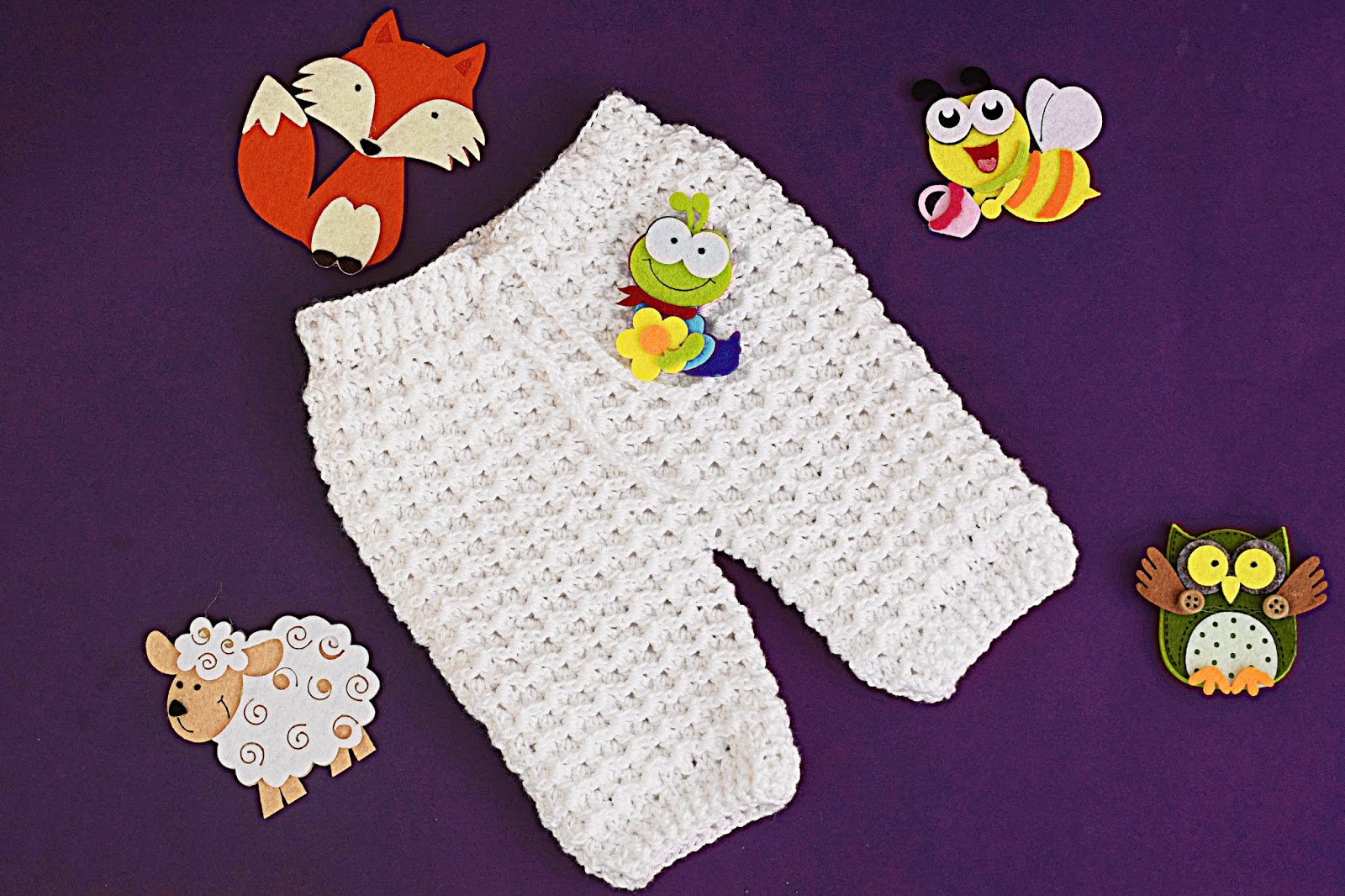 6 Crochet Imagen Pantalones a crochet del conjunto blanco por Majovel