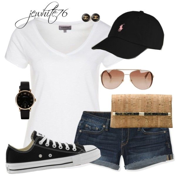 Cute summer outfit, baseball game outfit