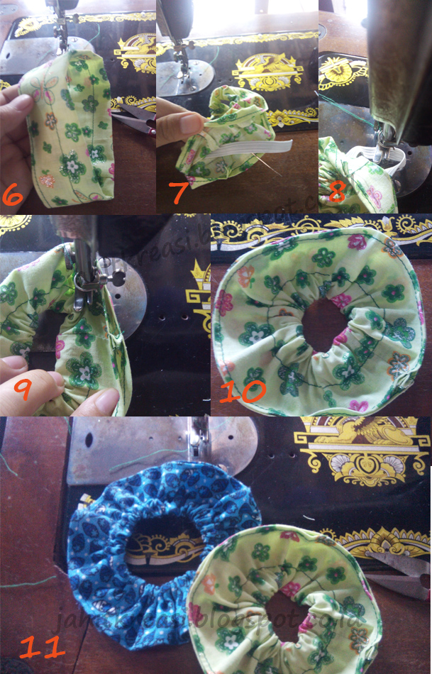 Tutorial Cara Membuat Ikat Rambut Dari Kain - Berbagi Tutorial Aneka Kreasi