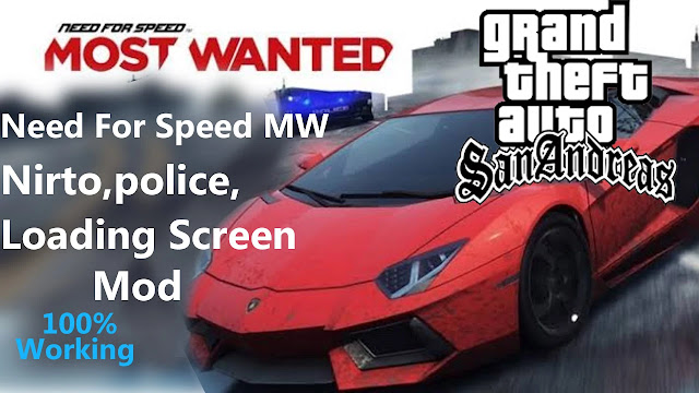 GTA San Andreas Need For Speed MW Police Chase Mod