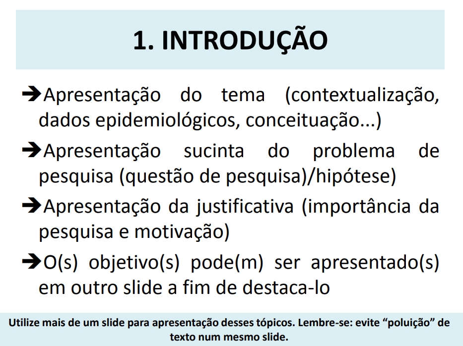 Como adicionar texto em um slide?