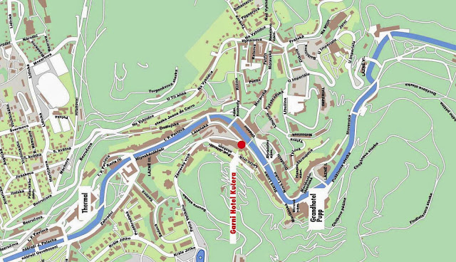 Mapa de Karlovy Vary - República Checa