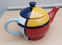 Mondrian teapot by Enesco