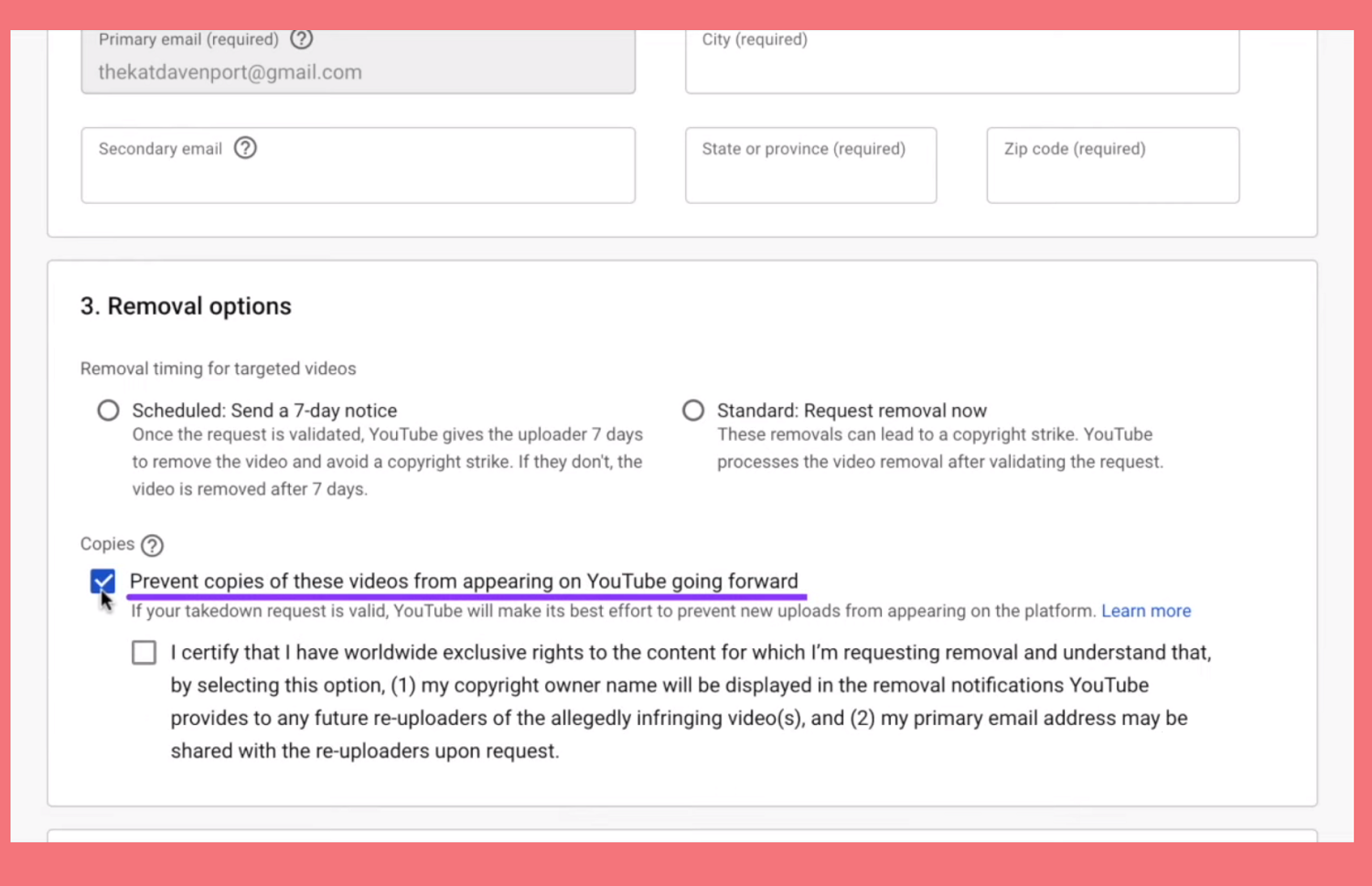 New features that can detect any copyright violations and prevent them