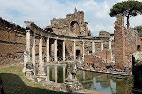 The Maritime Theatre in the remains of the Villa Adriana, a UNESCO world heritage site at Tivoli
