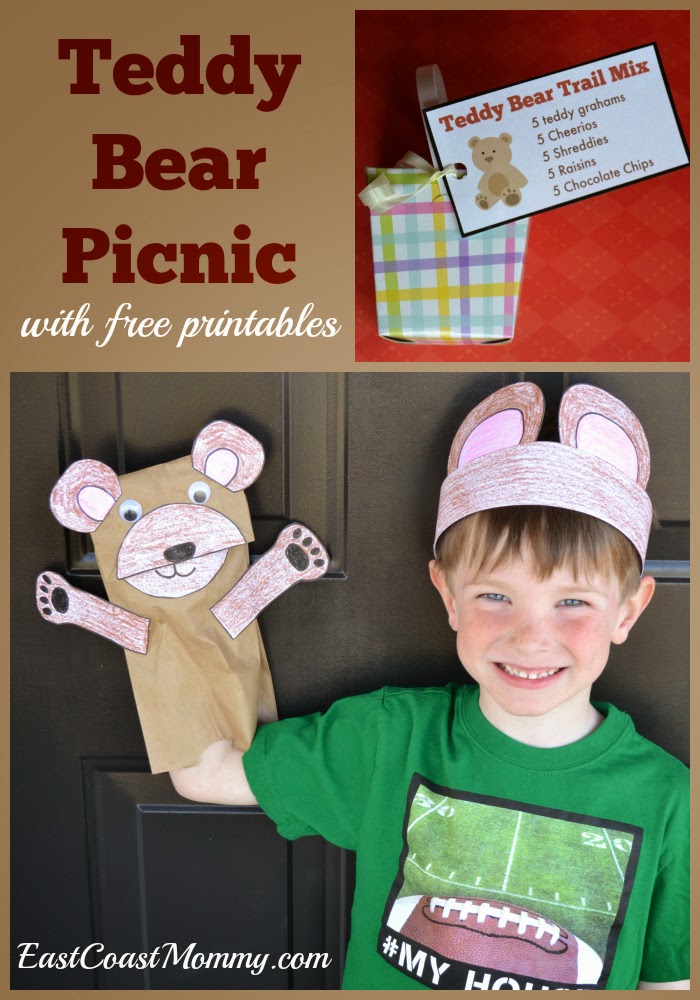 East Coast Mommy: Number Crafts Number FIVE... Teddy Bear Picnic