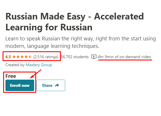 تعلم اللغة الروسية