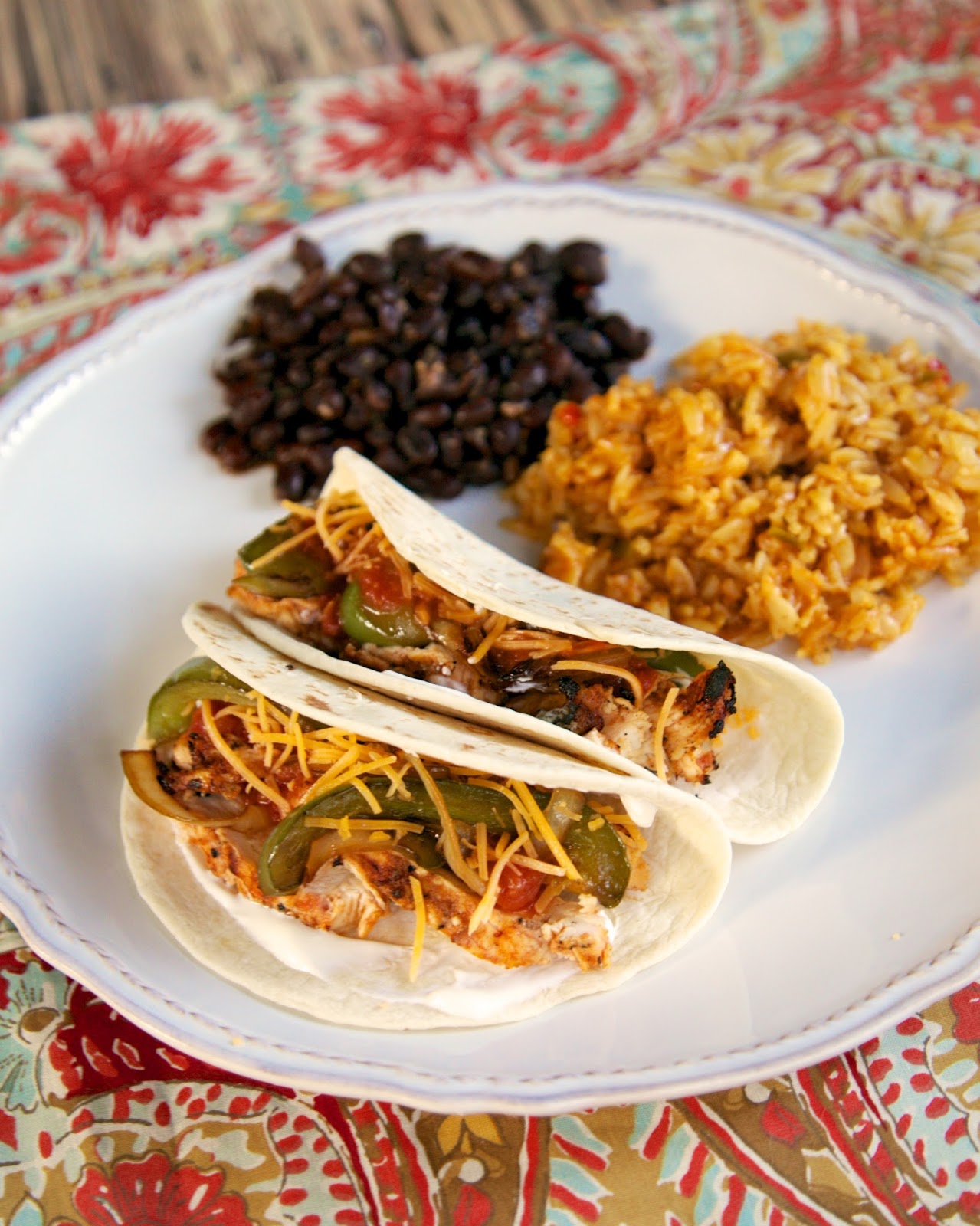 Roasted Salsa Chicken Fajitas Plain Chicken®