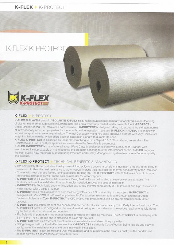 KFLEX KPROTECT POLYOLEFIN FOAM INSULATION