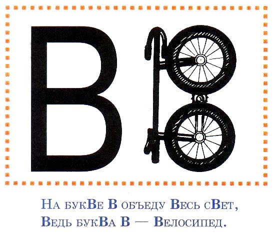 На что похожа буква б в картинках для детей