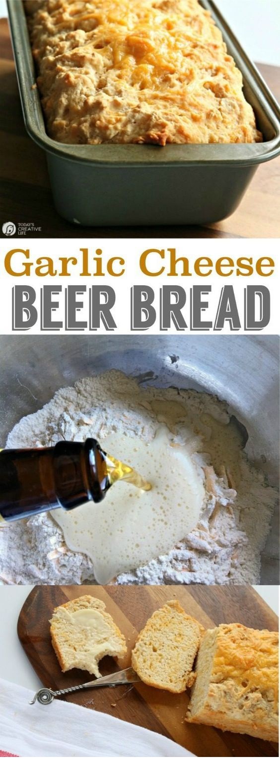 Beer Bread with Garlic and Cheese