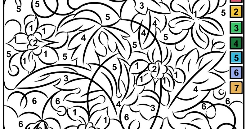 Nicole's Free Coloring Pages: COLOR BY NUMBER *NEW ...