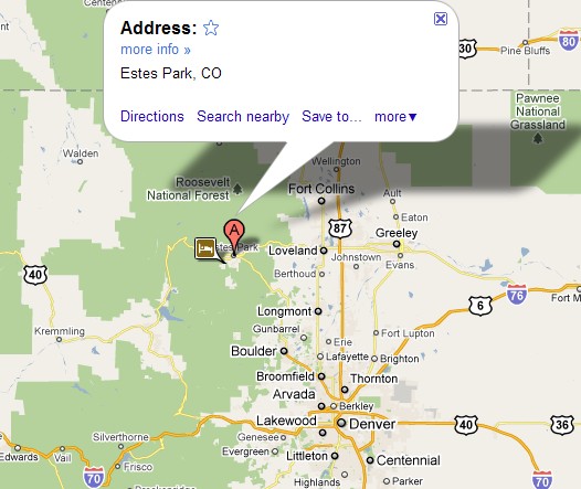 Estes Park Zip Code Map - United States Map