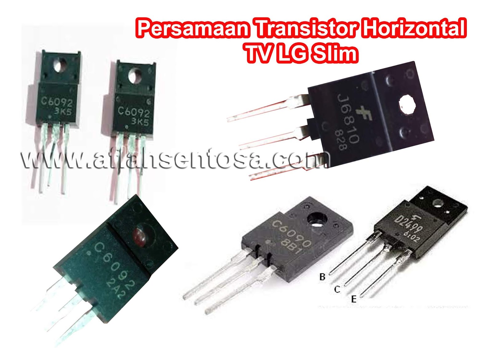 Persamaan Transistor Horizontal TV LG Slim Aflah Sentosa
