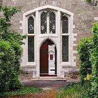 Pictures of Ireland: Courtyard at a church in Maynooth