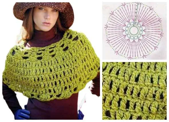 capas crochet, patrones ganchillo, moda femenina tejida