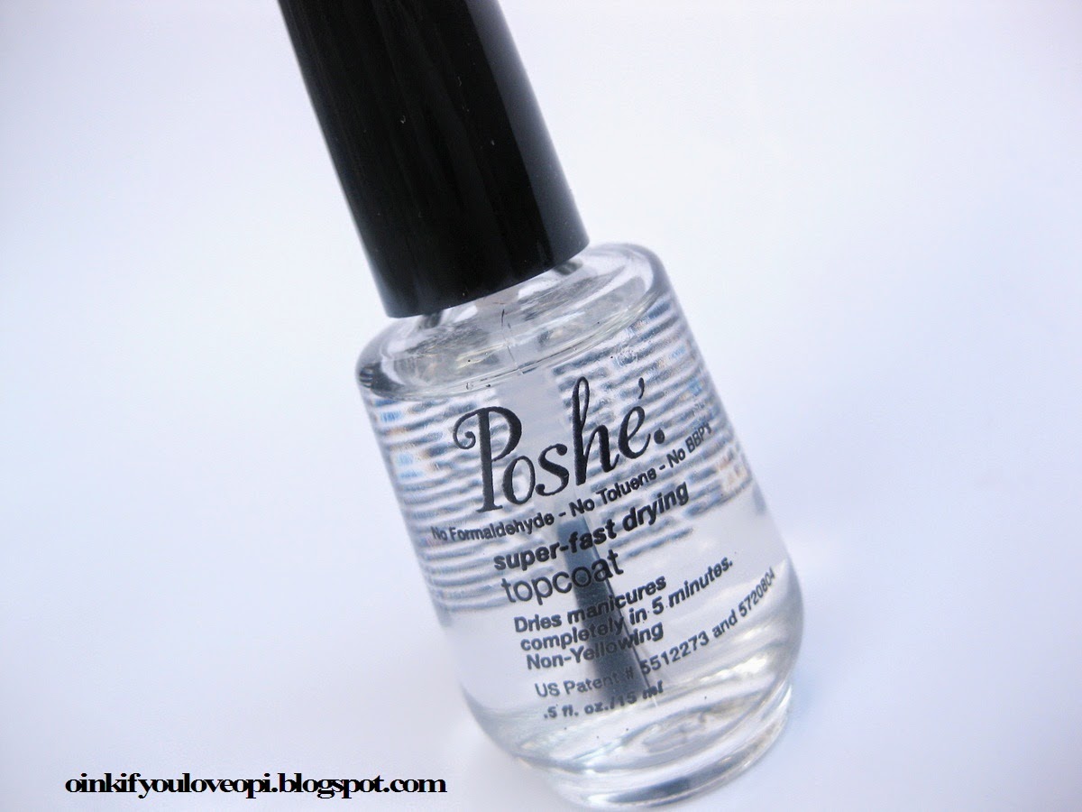 Oink If You Love OPI Poshe SuperFast Drying Top Coat