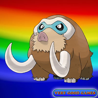 Mamoswine Pokemon - creatures of the fourth Generation, Gen IV in the mobile game Pokemon Go