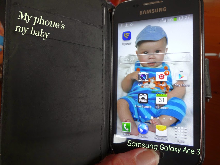 My Samsung phone is my baby