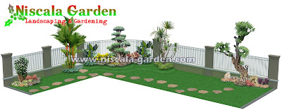 Desain Taman Tropis Modern