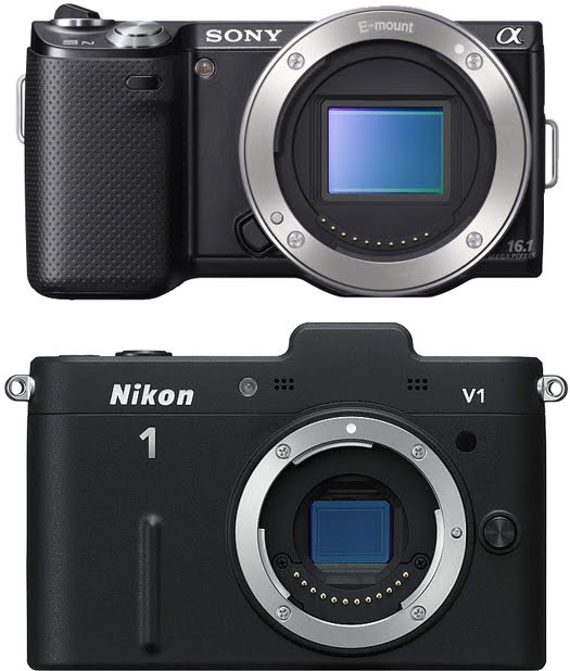 sony nex-5n vs nikon v1 camera