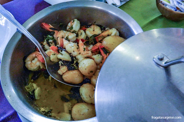 camarões nas ervas, prato do restaurante Oficina do Sabor, em Olinda