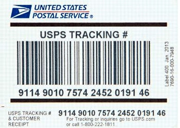 USPS Tracking Number