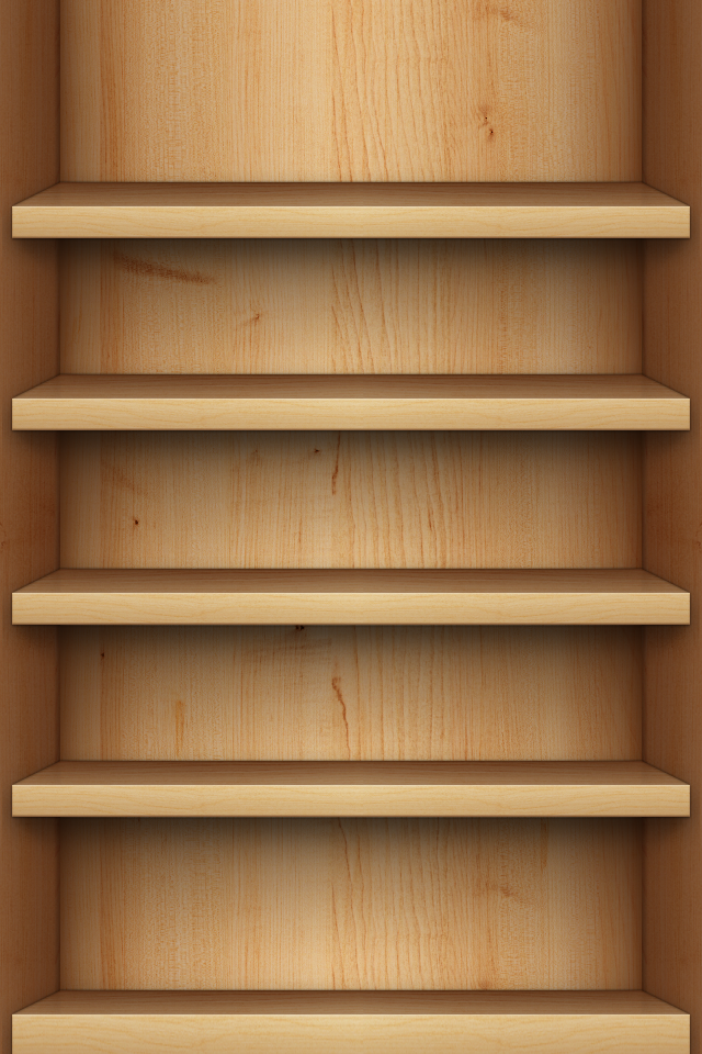 Light Wooden Shelves  Android Best Wallpaper