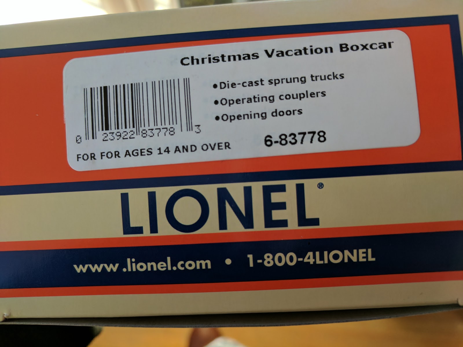 lionel christmas vacation boxcar