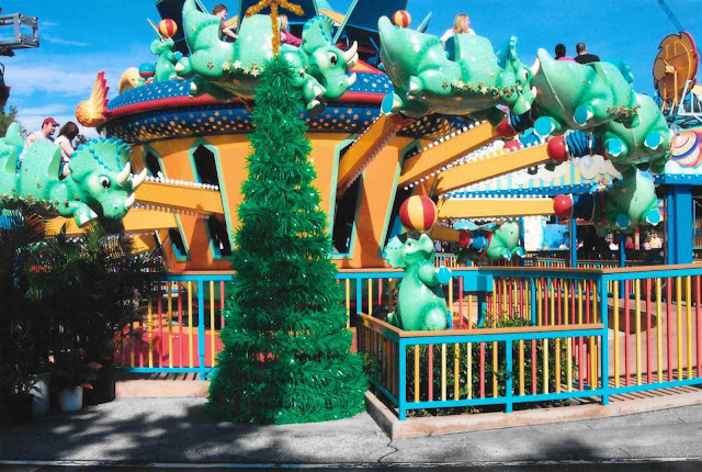 TriceraTop Spin Disney's Animal Kingdom Decorated for Christmas TriceraTop Spin Disney's Animal Kingdom Decorated for Christmas