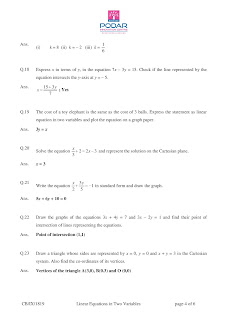 Math Answer key of practice sheets of all chapters