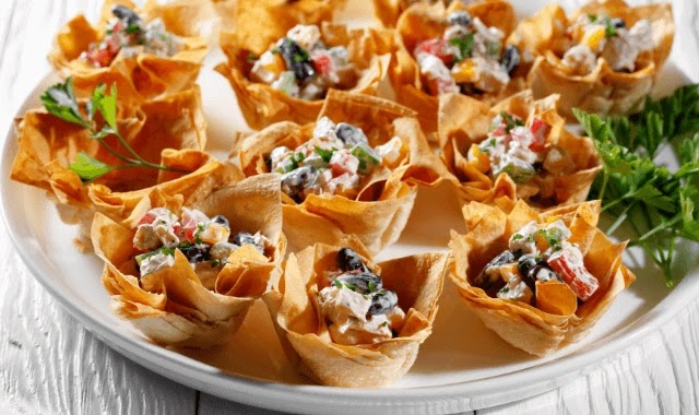 Egg salad wonton appetizers Egg salad wonton appetizers